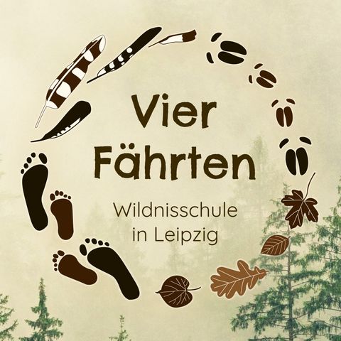 Logo der Wildnisschule Vier Fährten – Wildnisschule in Leipzig